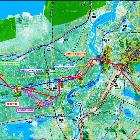 靖江高铁走向图最新解析