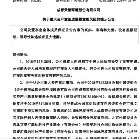 天翔环境最新动态报道